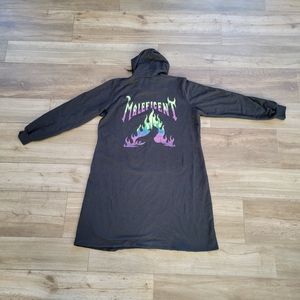 Disney Maleficent Hoodie Dress Disney Womens Size 0 Cotton Blend Black